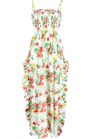 Caroline Constas Jurk met bloemenprint