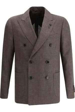 LARDINI Blazer met broche