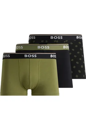 HUGO BOSS Drie boxershorts met logoprint