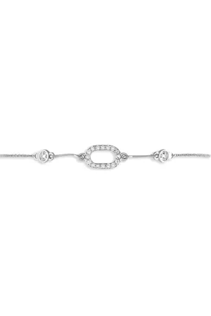 LB Exclusive 14kt witgouden armband met diamant