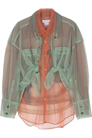ACT N°1 Gelaagde doorzichtige blouse
