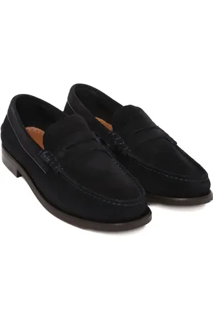 Tommy Hilfiger Suède loafers met reliëf