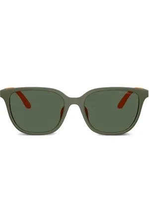 Emporio Armani Zonnebril met vierkant montuur