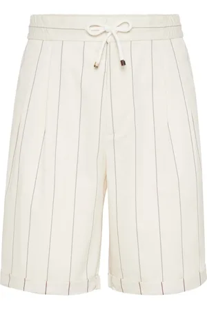 Brunello Cucinelli Gestreepte bermuda shorts