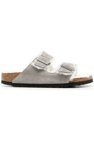 Birkenstock Arizona lammy sandalen