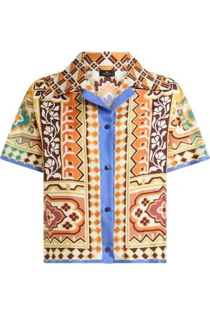 Etro Zijden blouse met bloemenprint
