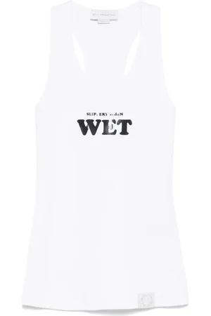 Stella McCartney Tanktop met rubberen tekst
