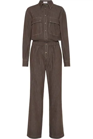 Brunello Cucinelli Katoenen denim jumpsuit