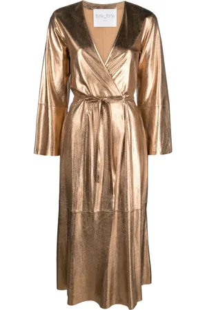 FORTE FORTE Metallic wikkeljurk
