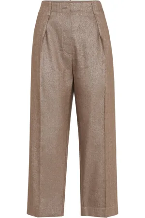 Brunello Cucinelli Geplooide chino