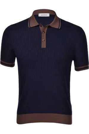Gran Sasso Poloshirt met contrasterende afwerking