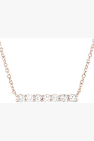 LB Exclusive 14kt roségouden halsketting met diamant