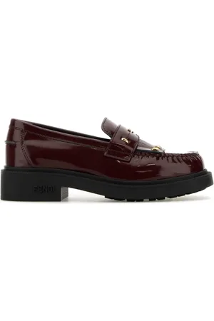 Fendi Filo leren loafers