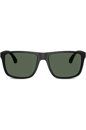 Emporio Armani Zonnebril met vierkant montuur