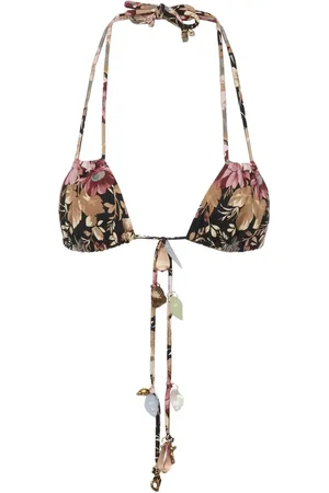 Chloé Bikinitop met roosprint