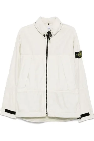 Stone Island Linnen geruit jack