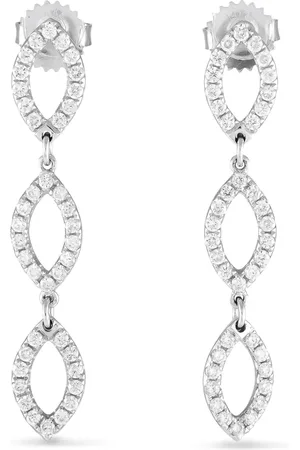 LB Exclusive 18kt witgouden oorbellen met diamanten