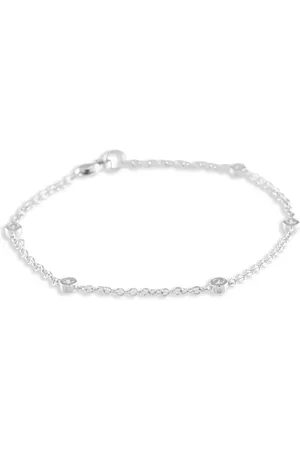 LB Exclusive 14kt witgouden armband met diamanten