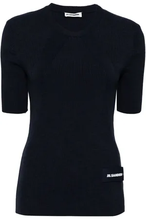 Jil Sander Top met logopatch