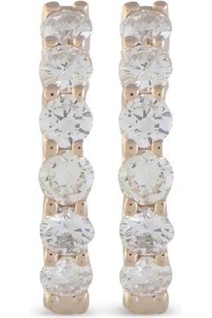 LB Exclusive 14kt roségouden oorringen met diamant