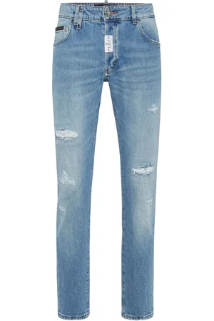 Philipp Plein Skinny jeans met gerafeld effect