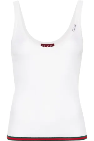 Gucci Tanktop met intarsia logo