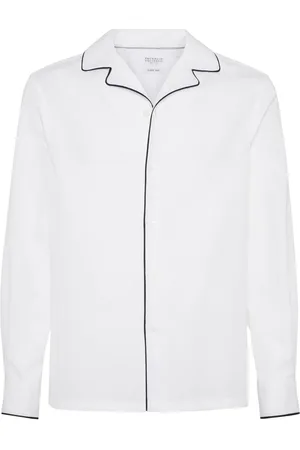 Brunello Cucinelli Overhemd met contrasterende afwerking