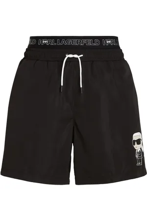 Karl Lagerfeld Ikon zwembroek met dubbele tailleband