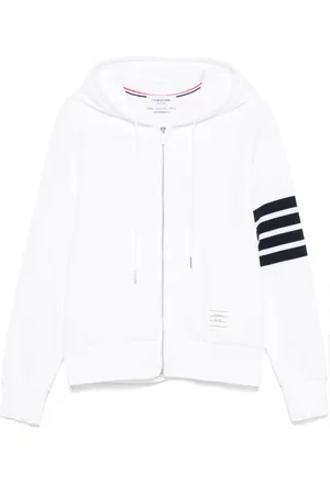 Thom Browne Hoodie met strepen en rits