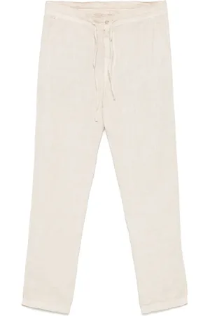 120% Lino Broek met trekkoordtaille