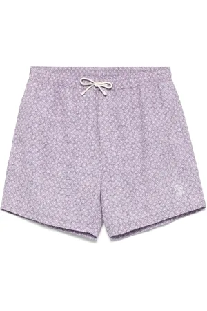 Brunello Cucinelli Zwembroek met bloemenprint