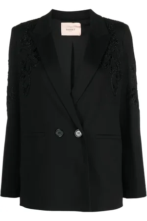 Twin-Set Blazer met geborduurde bloemen