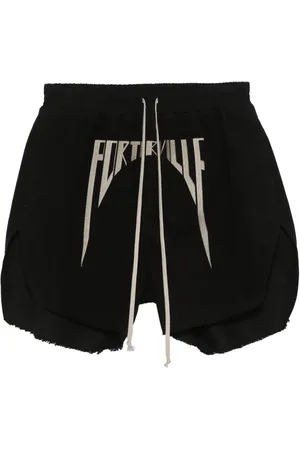 Rick Owens Shorts met borduurwerk