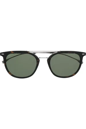 HUGO BOSS Zonnebril met rond montuur
