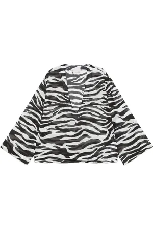 The Attico Shirt met zebraprint