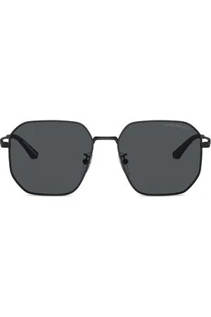 Emporio Armani Zonnebril met geometrisch montuur