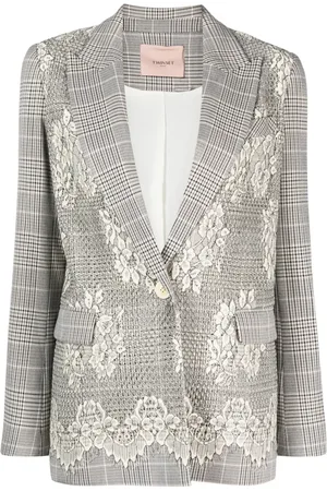 Twin-Set Geruite blazer