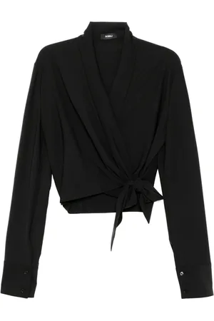 GOEN.J Blouse met sjaalrevers