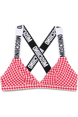 Moschino Bikinitop met gingham ruit