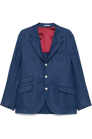 Brunello Cucinelli Colbert met enkele rij knopen