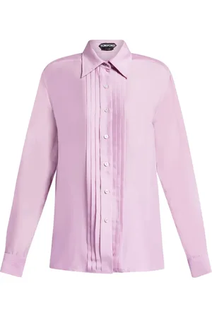 Tom Ford Zijden blouse met geplooid detail