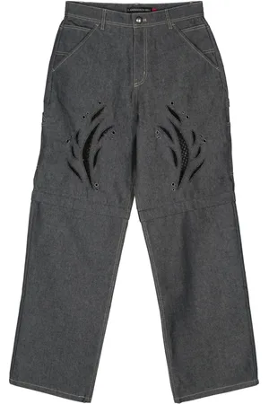 Andersson Bell Jeans met wijde pijpen en uitgesneden details