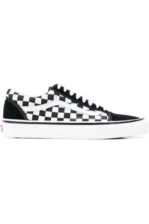 Vans En wit old skool 36 grijs leren en canvas sneakers