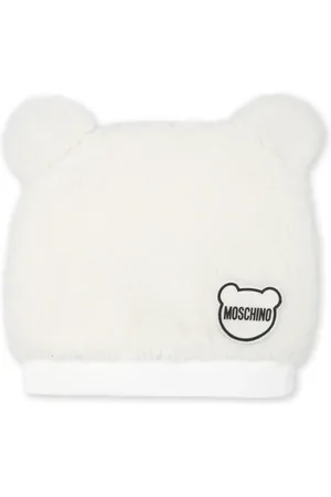 Moschino Muts van imitatielamswol met logo