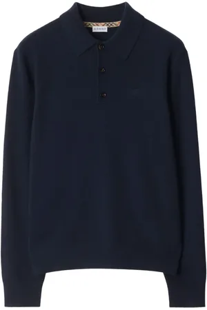 Burberry Poloshirt van kasjmiermix