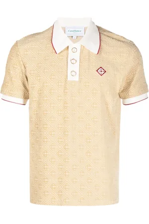 Casablanca Poloshirt met monogram jacquard