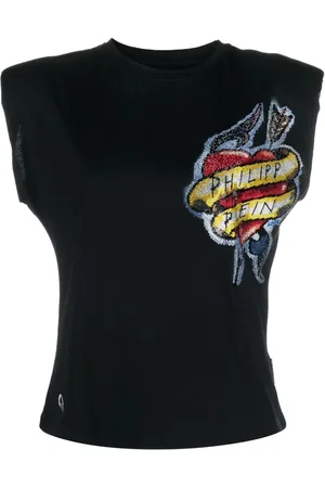 Philipp Plein Mouwloze blouse