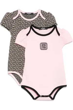 Balmain Twee PB Labyrint rompers met jacquard