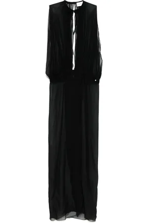 Monot Mouwloze doorzichtige maxi