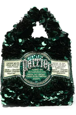 Anya Hindmarch Perrier shopper van gerecycled satijn